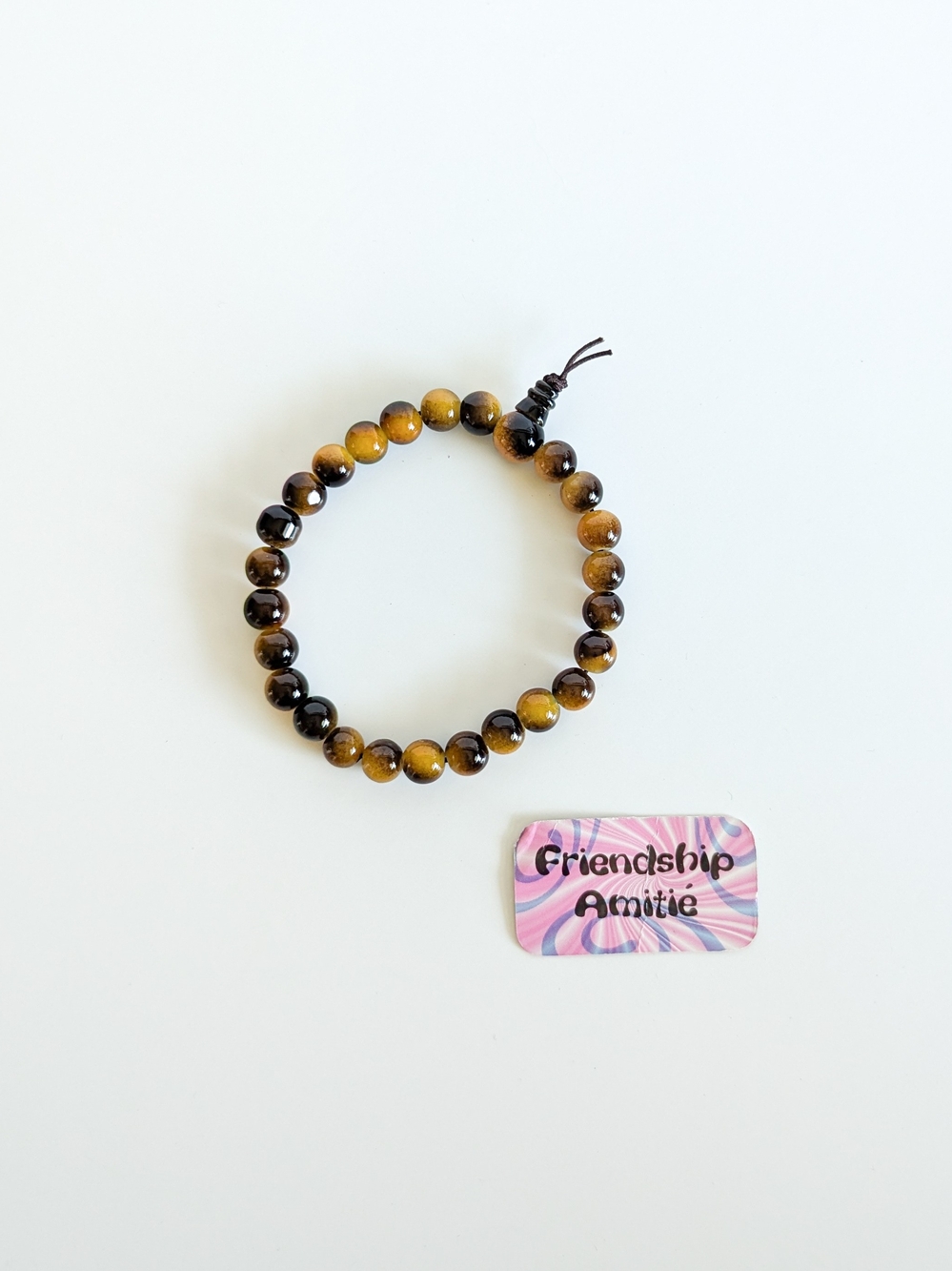 Y2K Vintage Power Bead / Good Fortune Bracelet - Friendship